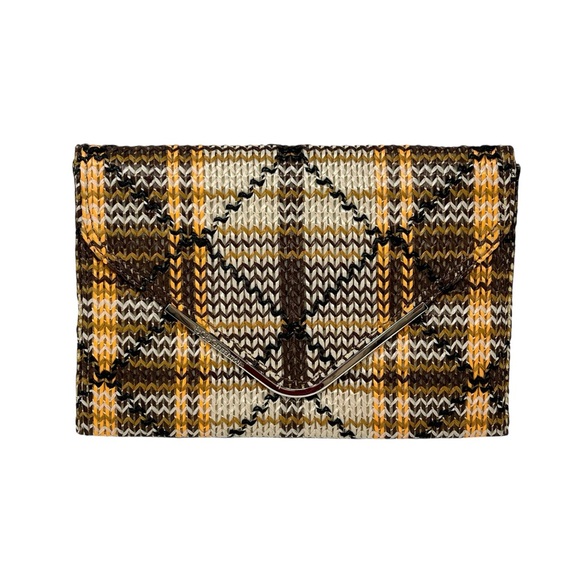 BCBGeneration (BCBG) Oversized Envelope Woven Straw 12\